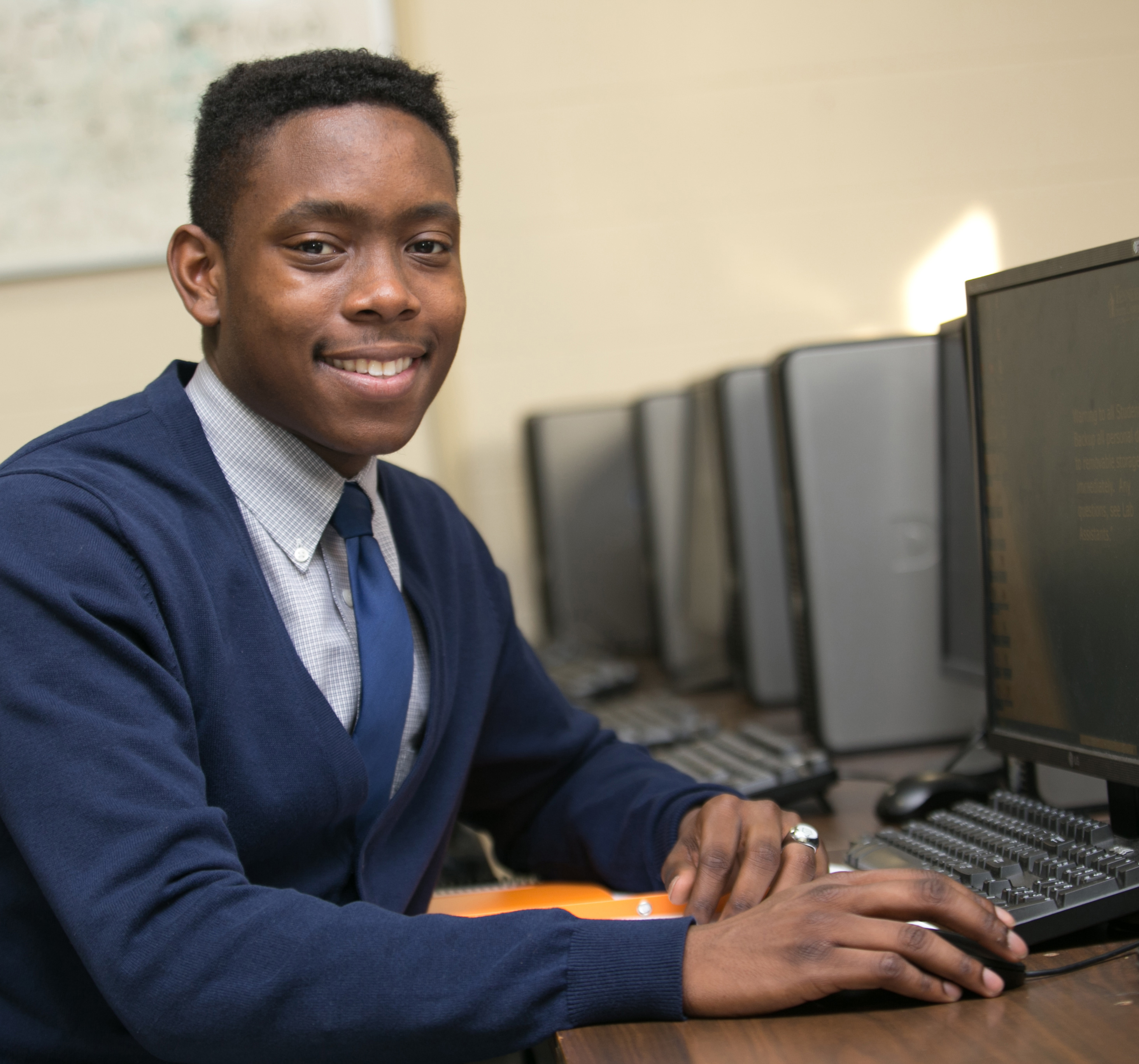 Image result for black student with computer