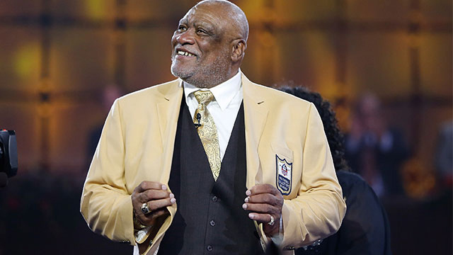 After nearly 30 years, TSU great Claude Humphrey took his rightful place in the NFL Hall of Fame Saturday, Aug. 2 in Canton, Ohio. On September 27, Humphrey will serve as the Grand Marshal for TSU's Homecoming parade, and honored during the Scholarship Gala Friday, Sept. 26. (courtesy photo)