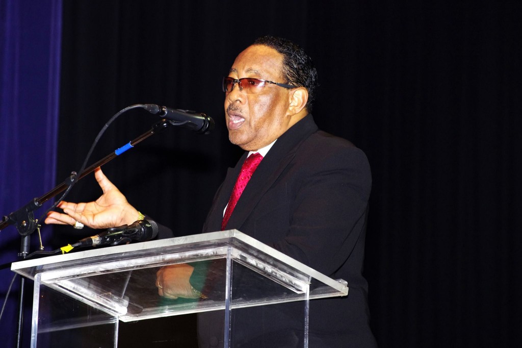 Dr. Bobby Jones, Gospel great, television host, and Tennessee State University alumnus, spoke to students about the importance of education during Back to School with the HistoryMakers Friday, Sept. 26. (photo by Rick DelaHaya, TSU Media Relations) 