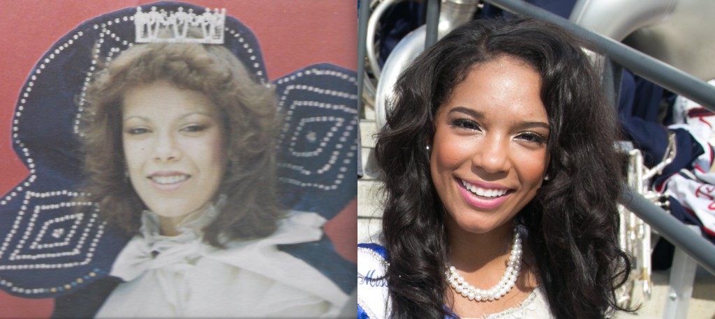 A mother and daughter from Tennessee State University share a common bond. Mother Patsy Whitmon Thomas (left) was Miss TSU 1981-82, while her daughter, Samantha Thomas is the current Miss Tennessee State University 2014-2015. 