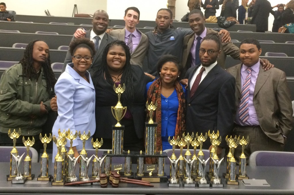 The Forensics team continues their winning ways bringing home 50 awards during February and the "Best Speaker" in the state. Members of the team include: Top row (L-R): Aaron Walker, John Nix, Kavon Coleman, and Tyler Kinloch Bottom Row (L-R): Ricky Madden, Shaylyn Rice, Ashley Doxy, Tyra Laster, Tristan Halfacre, Kevon Graves (courtesy photo)