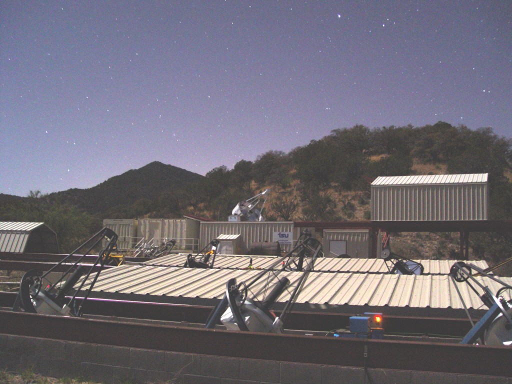 The TSU moonlight telescopes at the Fairborn Observatory in the Patagonia Mountains of Southern Arizona helped researchers discover a planetary system orbiting a nearby star that is only 54 light-years away from our solar system. (courtesy photo) 