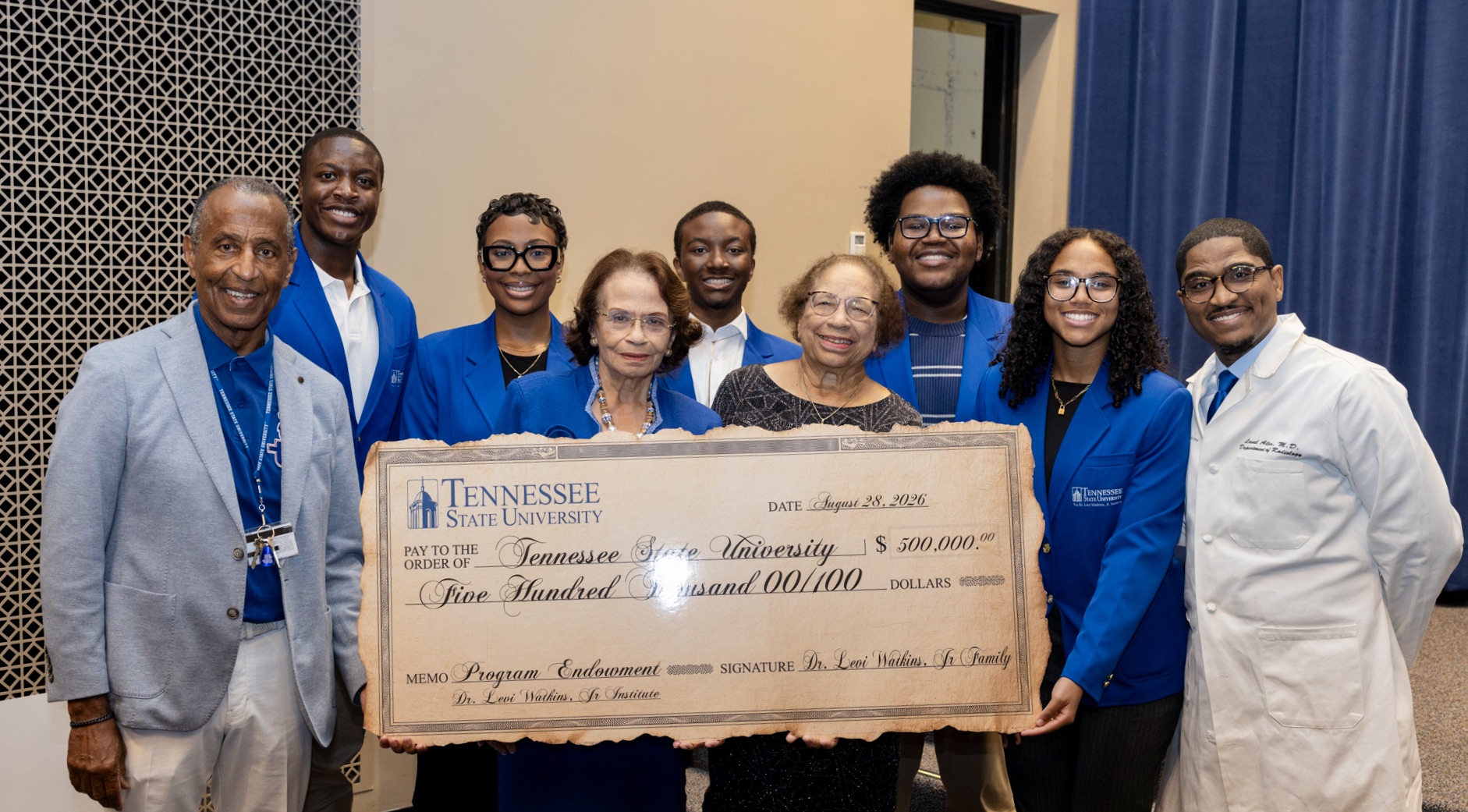 Watkins Family Invests Another $500,000 in TSU’s Dr. Levi Watkins Jr. Institute, Bringing Total Support to $1 Million
